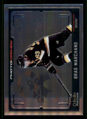 2021-22 O-Pee-Chee Platinum Photo Driven #PD4 Brad Marchand - Image 1 of 2