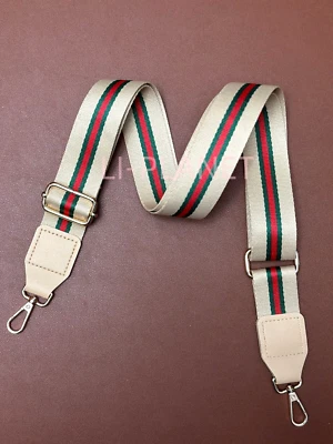 Nuevo Bandolera Correa de Hombro Repuesto para Bolso Ophidia Serie Gg Cuero Beige Foto 1 de 4