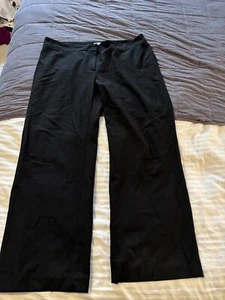 Ladies Size 18 Black Straight Leg Trousers Excon Formal Casual Work - Picture 1 of 5