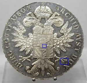 PRACHTSTÜCK!! Maria Theresia Taler 1780, H57, Wien, Silber - Bild 1 von 2