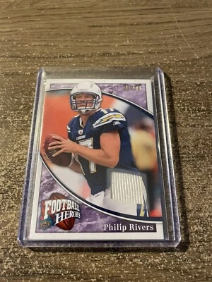 2009 UD Football Heroes Purple PHILIP RIVERS Chargers #64  #’D /50 - Image 1 of 3