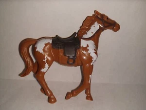 Figura de caballo de juguete de plástico Popak New Ray 3 pulgadas de alto 3 pulgadas de largo - Imagen 1 de 6