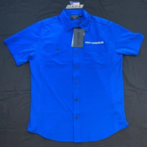 NEW GENUINE HARLEY DAVIDSON 96443-24VM MEN'S LG Wicked Short Sleeve Perform - Picture 1 of 3