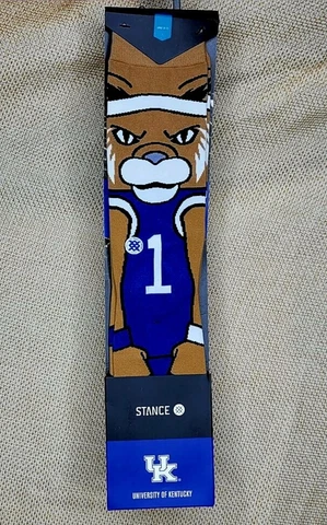 NWT STANCE UNIVERSITY OF KENTUCKY WILDCATS COLLEGIATE BLUE SOCKS MENS LARGE 9-12 Cover