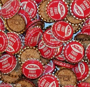 Soda pop bottle caps Lot of 25 NESBITTS FRUIT PUNCH cork lined new old stock - Picture 1 of 2