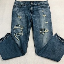 Pacsun Skinny Stacked 38x32 Light Wash Ripped Grunge Jeans Y2K EUC