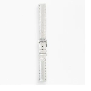 NEW-TIMEX 16MM WHITE  LEATHER BAND,STRAP+ REPLACING TOOL   T7B940 - Picture 1 of 1