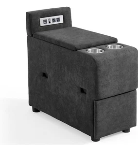 LINSY HOME Dark Grey Rubik I Modular Sectional Sofa Versatile Console - Picture 1 of 7