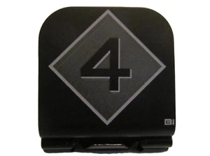 4th Marine Division Patch Laser Etched Aluminum Hat Clip Brim-it - Picture 1 of 9