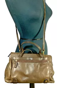 Vintage Etienne Aigner Brown Pebble Leather Purse Shoulder Handbag Convertible - Picture 1 of 11