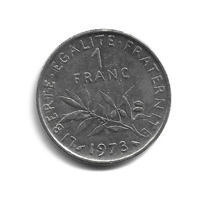 World Coins - France 1 Franc 1973 Coin KM# 925.1 - Picture 1 of 3