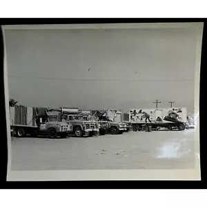 Vintage 1960's Ford Trucks Found Photo Mechanics Mexico Transportation - Picture 1 of 11