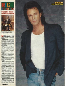 BRAVO POSTER Rick Springfield Clipping ungehangen - Bild 1 von 1