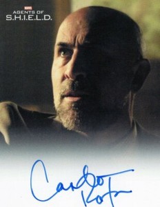 Agents of SHIELD 1 - pack inserted Autograph Card signed  by Carlo Rota - FB