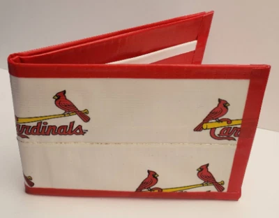 St Louis Cardinals Bi-Fold Duct Tape Wallet MLB baseball handmade minimalist - Image 1 of 3