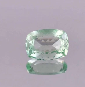 3.75 Ct Natural Sparkling Green Tourmaline Cushion Cut Loose Gemstone Certified - Picture 1 of 4