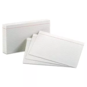 Oxford 51 5" x 8" Ruled Index Cards - White (100/PK) New - Picture 1 of 7
