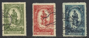 LIECHTENSTEIN SCOTT 47 - 49 GEBRAUCHTES SET - 1920 MADONNA & KINDERAUSGABE KATZE $ 6,95 - Bild 1 von 2