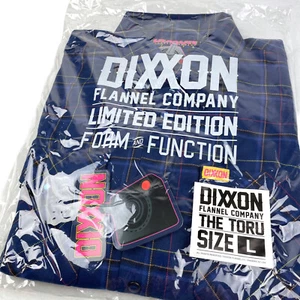 DIXXON Flanella "The Toru" Camicia Uomo Grande Snap Arcade PacMan Esaurita Nuova con scatola - Foto 1 di 6