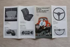 32B 691 1970 VW Volkswagen Zubehör Sport-Lenkrad Licht Radio Prospekt Brochure - Bild 1 von 2