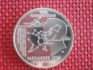 20 Euro Münze 250. Geb. Alexander v. Humbold,925 Silber, bankfrisch,unzirkuliert - Bild 1 von 2