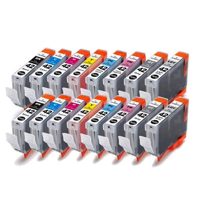 16 Combo Pack Ink Cartridges for Canon CLI-42 CLI42 CLI 42 PIXMA PRO-100S - Image 1 of 2