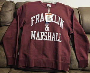 Franklin Marshall Varsity Sweatshirt weinrot Größe 2xl Neu mit Etikett - Bild 1 von 18