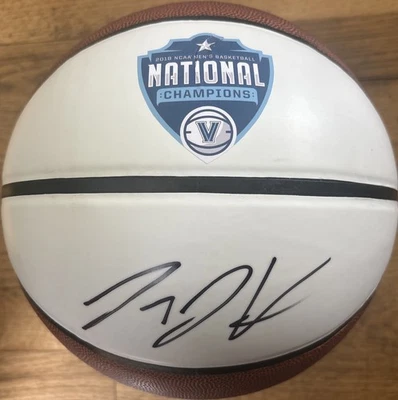Donte DiVincenzo Signed Autographed Villanova Wildcats Logo Basketball JSA COA - Image 1 of 4