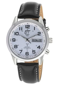 ETT ECO TECH TIME Herrenuhr Funk-Solar mit Lederband Gobi EGS-11436-12L - Picture 1 of 3