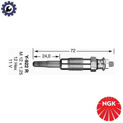 4x GLOW PLUG 91322 FOR SANTANA MINI CLUBMAN PEUGEOT PARTNER/TEPEE/ORIGIN/Box - Image 1 of 4