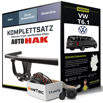 Anhängerkupplung starr für VW T6.1 +E-Satz Kit NEU AHK - Bild 1 von 4