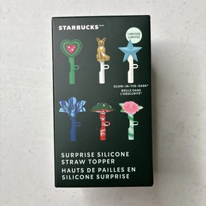 New Sealed Starbucks Surprise Silicone Straw Topper Mystery Box Limited Holiday - Picture 1 of 6