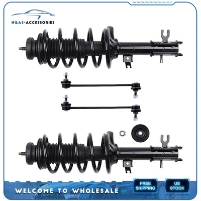 Complete Struts Assemblies w/ Sway Bar Links For CHEVROLET AVEO5 PONTIAC G3 - Imagem 1 de 4