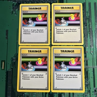 Switch 92/102 Base Set Trainer Pokemon Card Unlimited Common Vintage 4 - Image 1 of 4