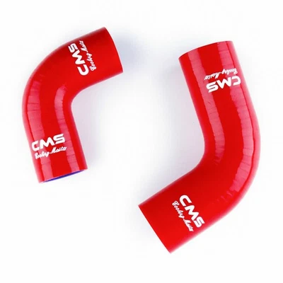 Red Pipe For 1986-1991 Mazda RX-7 FC3S 13B Turbo Silicone Intercooler Hose Kit - Image 1 of 4
