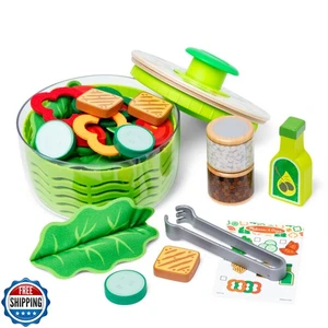 Melissa and Doug Salad Spinner Play Set, Pretend Play Food for Boys and Girls - Picture 1 of 5