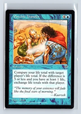 PSYCHIC TRANSFER – MTG Magic the Gathering Card – Mirage – Rare - Image 1 of 4