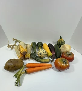Menge 17 Gefälschtes Gemüse Requisite Display Lebensmittel Display Karotten, Kartoffel, Aubergine... - Bild 1 von 10
