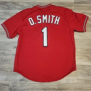 Camiseta Ozzie Smith St. Louis Cardinals #1 roja Mitchell & Ness MLB para hombre grande - Imagen 1 de 12