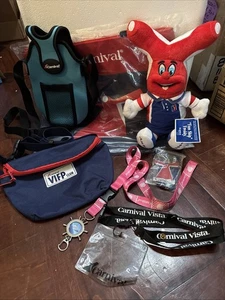 Carnival Cruise Ship Freddy Plush Toy NWT, Lanyards, Tote Bags, Bottle Holder - Picture 1 of 18