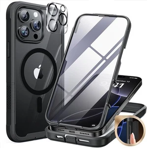 Miracase Magnetic for iPhone 16 Pro Case Full-Body Phone with Built-in Glass - Picture 1 of 8