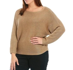 New $125 Ralph Lauren Metallic Gold Boatneck Pullover Sweater - Picture 1 of 6