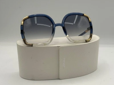 Gafas de sol Ted Lapidus vintage años 80 azul claro tono dorado, estuche Prada Foto 1 de 4