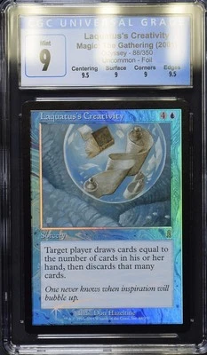 LAQUATUS'S CREATIVITY Odyssey Foil CGC 9 Q++ MTG [Nostalgium] - Image 1 of 2