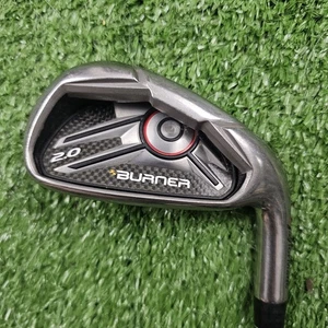 SHORT 34.5" TaylorMade Burner 2.0 Single 6 Iron Stock 85g Stiff Flex Steel RH - Picture 1 of 7