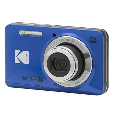 KODAK PIXPRO FZ55-BL 16MP Digital Camera 5x Optical Zoom 28mm 2.7" LCD Blue TI - Image 1 of 4