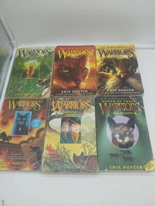 Warriors By Erin Hunter Lot of 6 Paperback Used Mixed Series - Picture 1 of 8