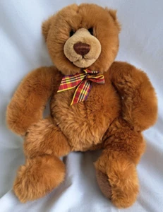 Gund orsacchiotto 2475 snoodles 12 pollici peluche animale a quadri fiocco fondo fagiolo - Foto 1 di 7