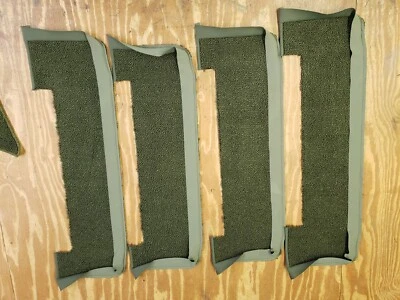 1966 Lincoln Continental Door Carpet, Kick Carpet, Frt seat sides  Dk Olive loop - Image 1 of 3