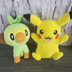 Pokemon Grookey And Pikachu 9" Plush Stuffed Character Toys - Picture 1 of 6